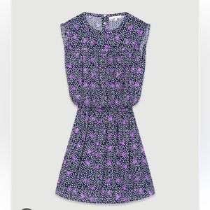 Size 38 Maje Pensees Marin Floral Dress.